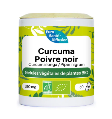 Curcuma Poivre noir 60 Gélules BIO